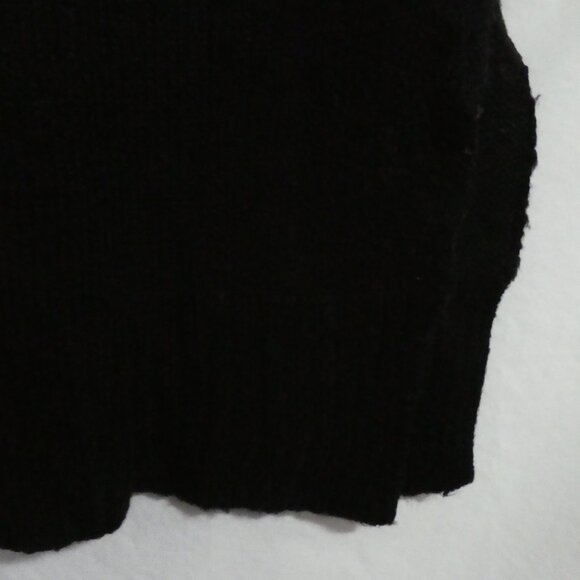 DREAMERS | s-m small to medium | Black Long Sleeve V-Neck Sweater Dress - Picture 10 of 16